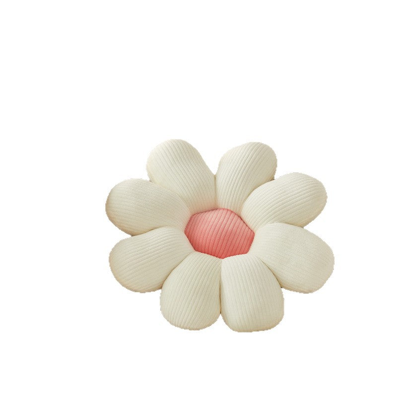 Cushion with floral pattern made of polyester