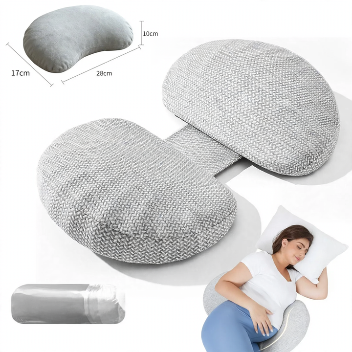 Side sleeper pillow made of memory foam for pregnant women