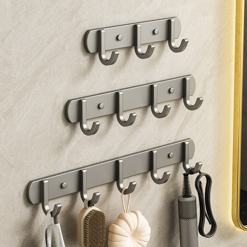 Strong aluminum wall hooks with adhesive pads
