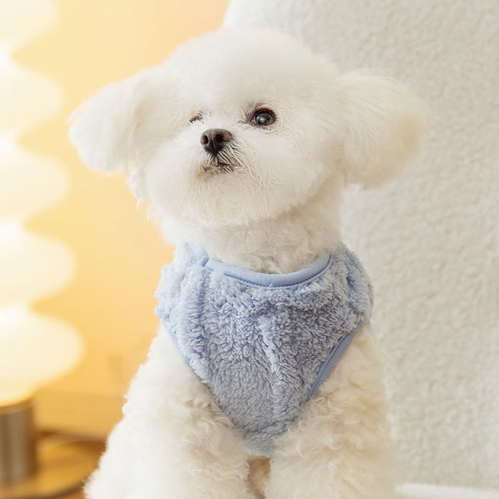 Dog coat with leash, polyester, casual style