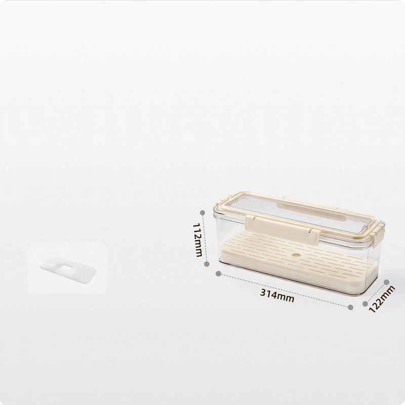 Portable fresh-keeping box with drip tray