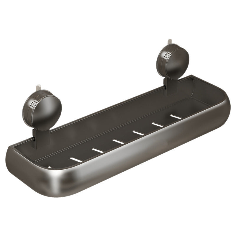 Bathroom shelf with suction cup, height adjustable