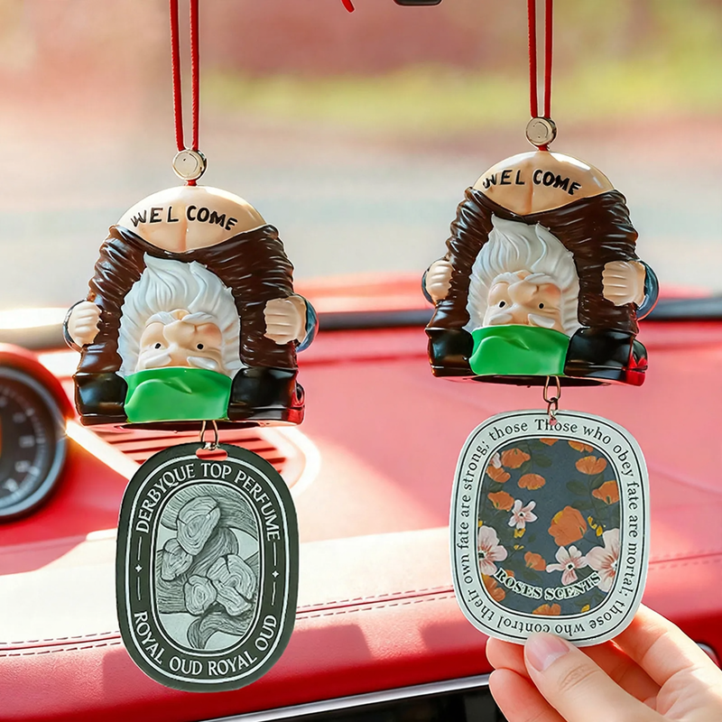 Gnome-Car Air Freshener with Scent Plates
