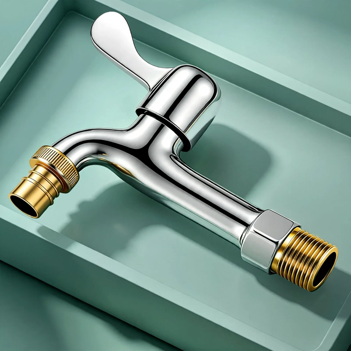 Stainless steel faucet for washing machine and balcony