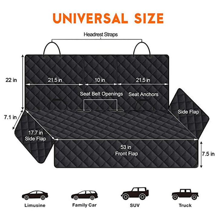 Pet seat cover, waterproof