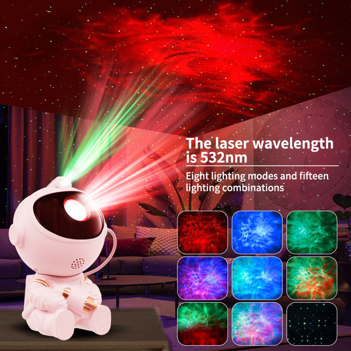 Star projector with astronaut and starry sky