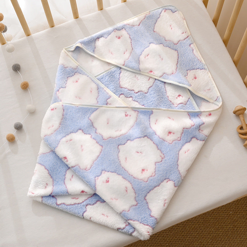 Baby blanket made of coral fleece, 80×80 cm