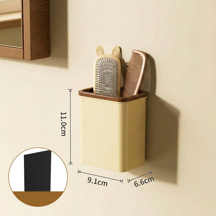 Wall-mounted storage box, self-adhesive