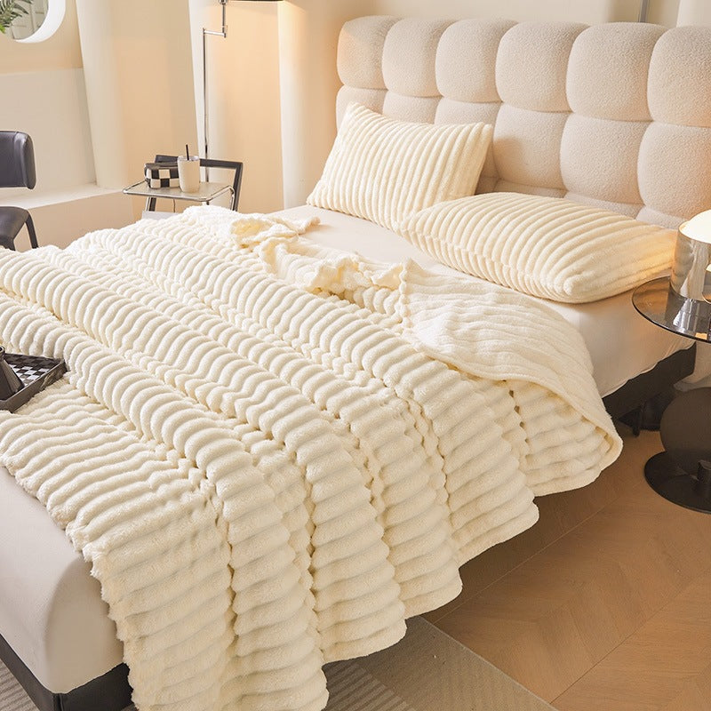 Fleece wool blanket, 800–1000 g, four seasons