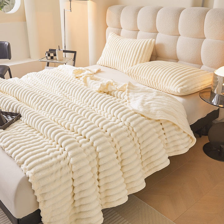 Fleece wool blanket, 800–1000 g, four seasons