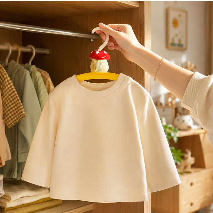 Mushroom coat hangers for children, ABS plastic
