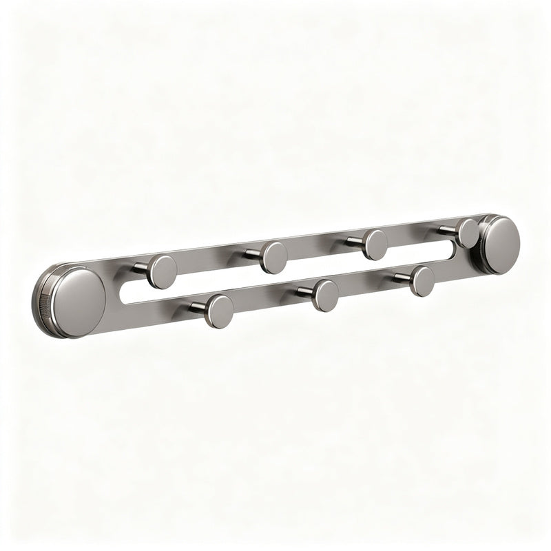 Aluminum suction hooks for doors, 5-piece or 7-piece set