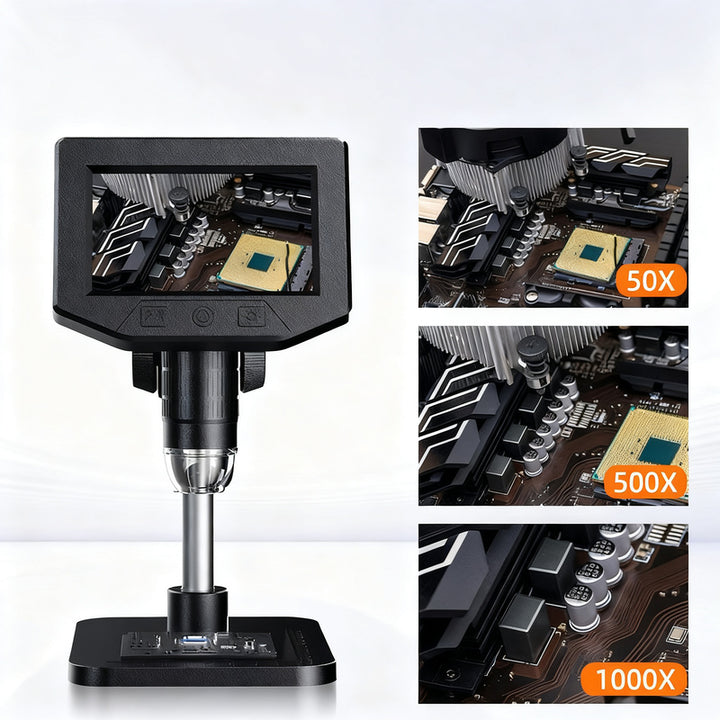 Digital microscope, 1600x magnification, USB operation
