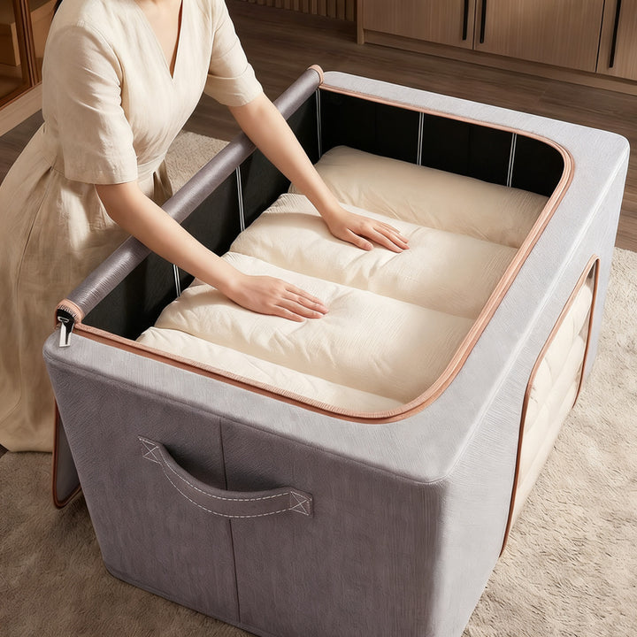Foldable storage box made of fabric, 50–60 L