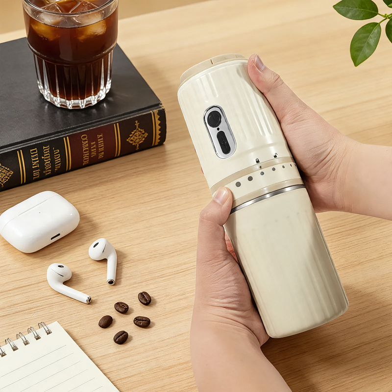 Portable espresso machine with grinder, model ABS
