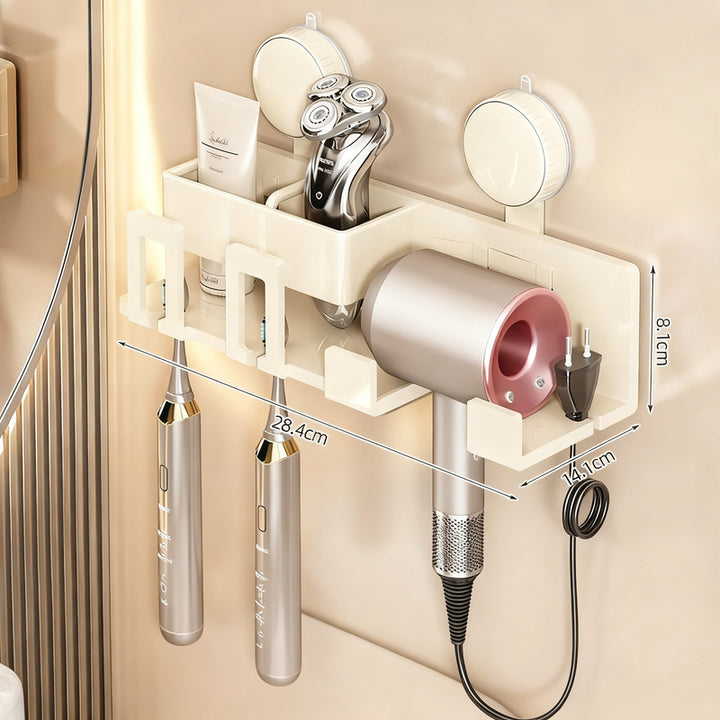 Toothbrush holder with suction cup
