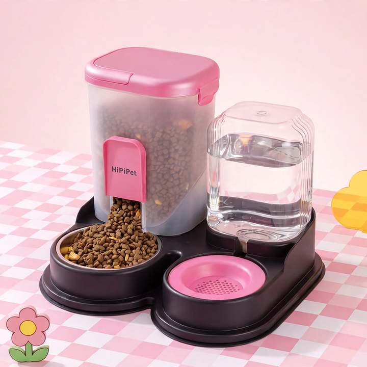 Automatic water and feeding bowl for pets