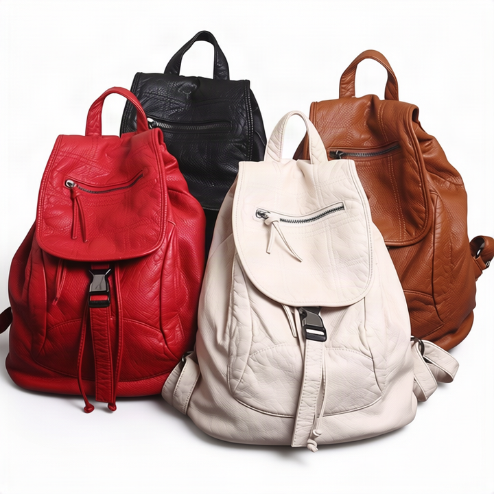 Double shoulder bag made of PU material