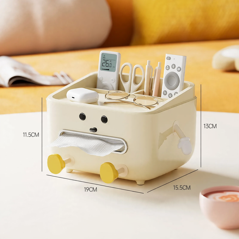 Plastic Tissue Box CD2390 with Storage