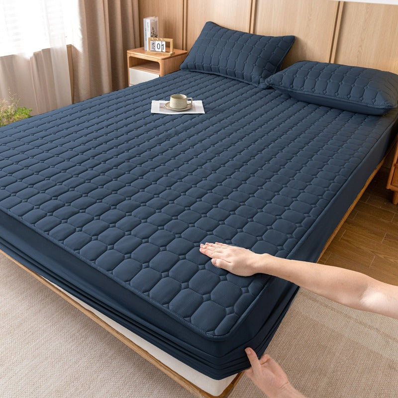Fitted sheet, synthetic, padded