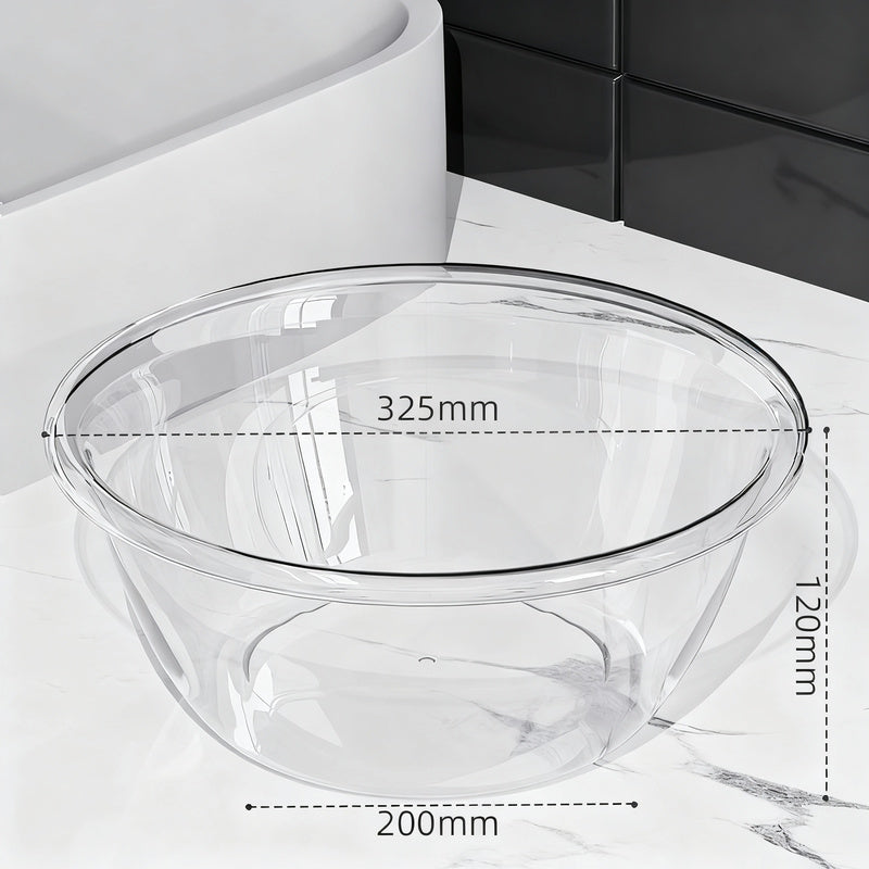 Plastic sink, transparent, robust