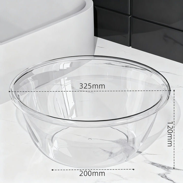 Plastic sink, transparent, robust