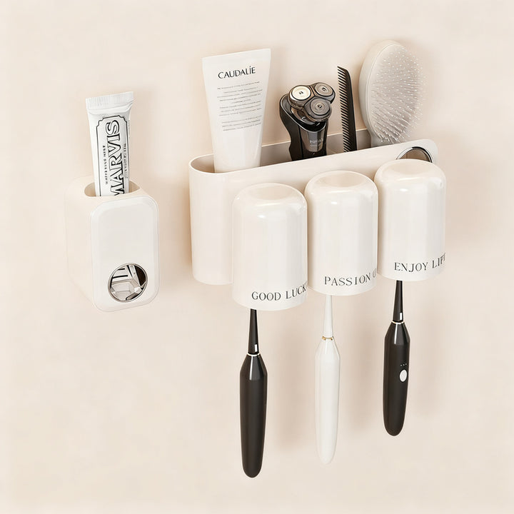 Toothbrush wall holder without drilling