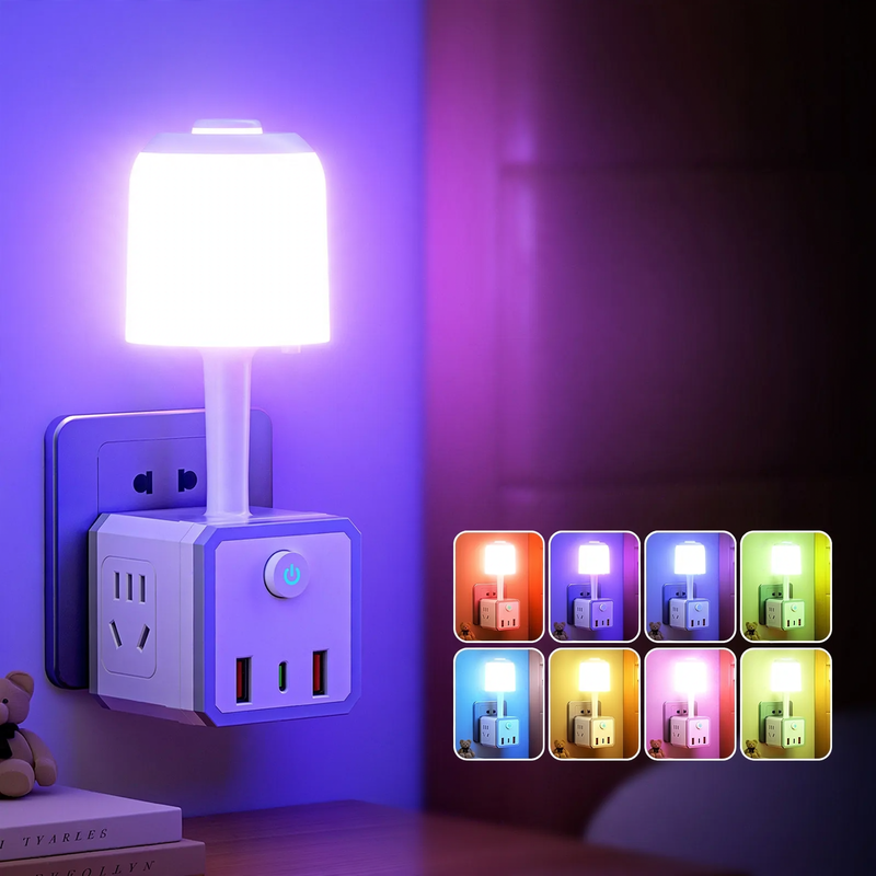 Personalized MAMA night light with birth flowers for mom and grandma