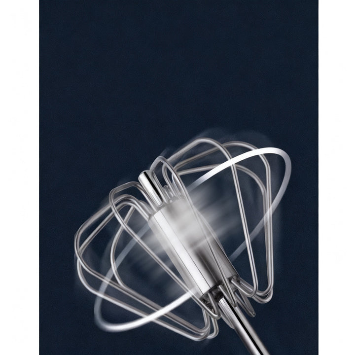 Half-automatic whisk made of stainless steel