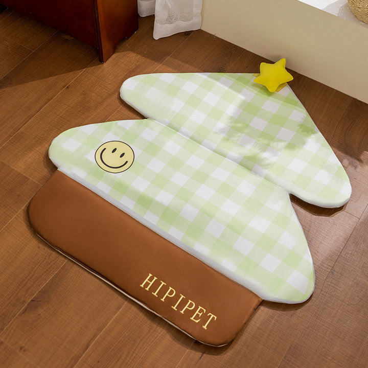Breathable dog mat with star pattern