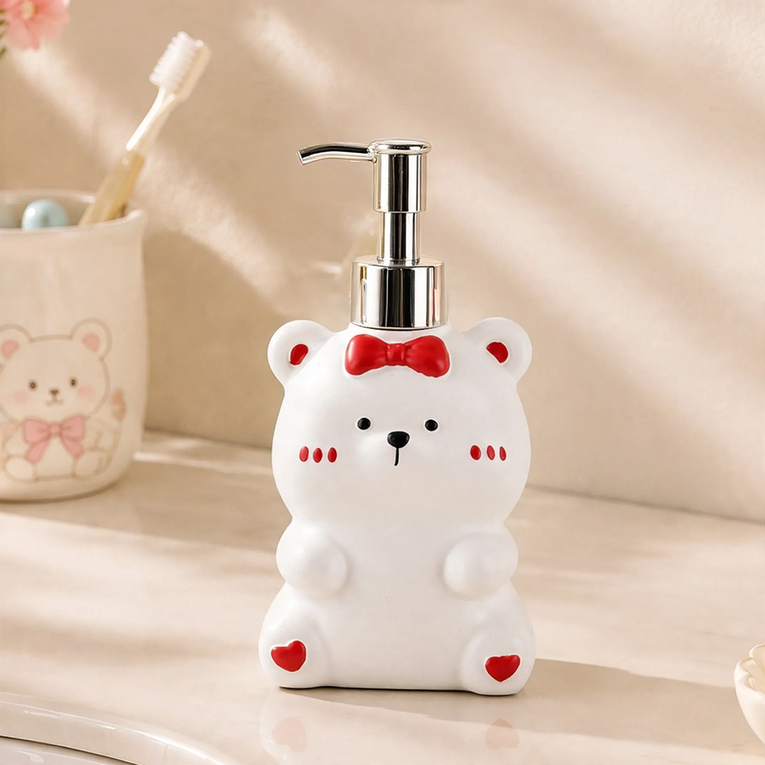 Soap dispenser bottle, 280 ml, bear design
