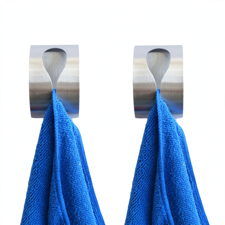 Towel clamp, stainless steel, suction cup, semicircular
