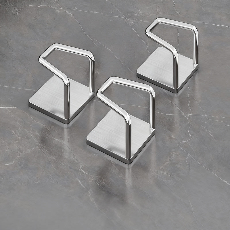 Stainless steel hooks for under-cabinet, no drilling