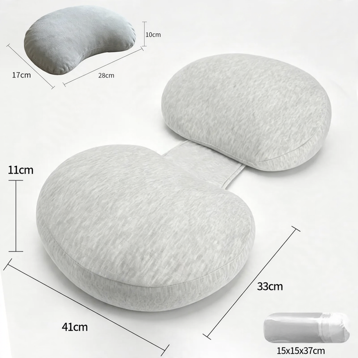 Side sleeper pillow made of memory foam for pregnant women
