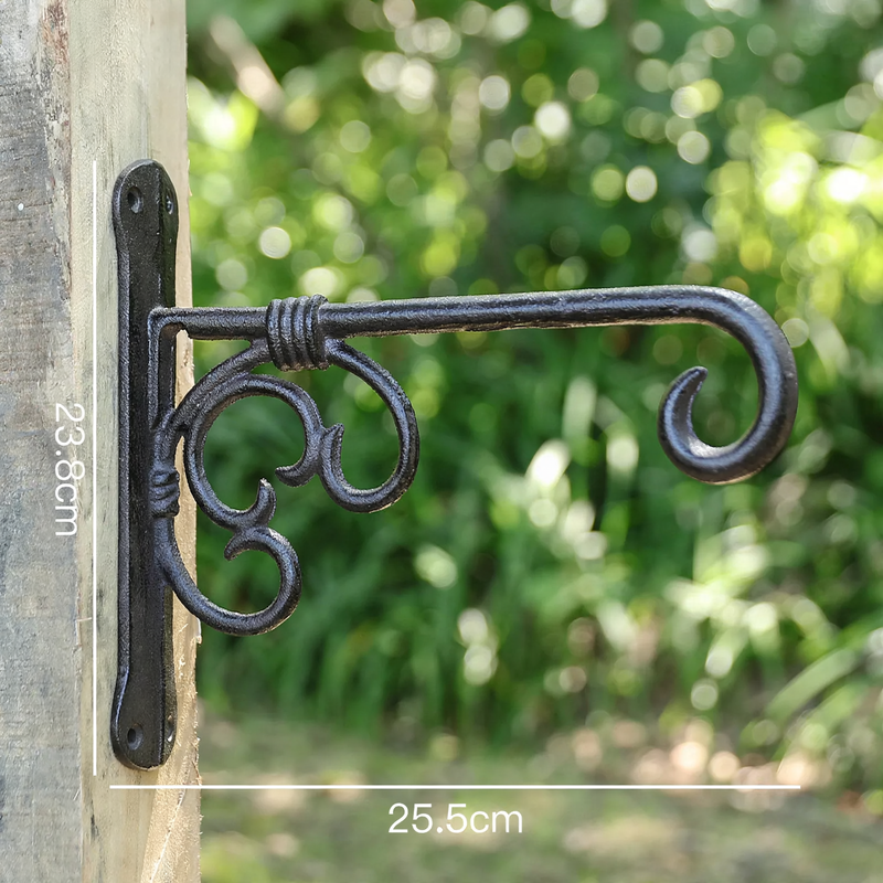 Cast iron wall hook with bird motif