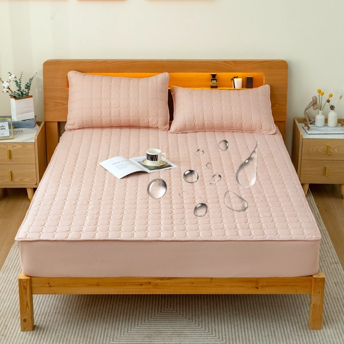 Fitted sheet, synthetic, padded