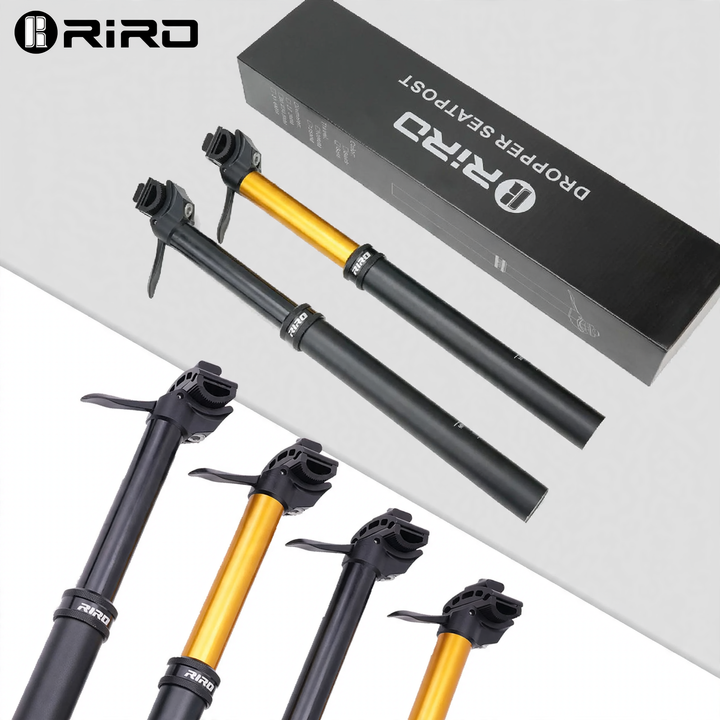 Aluminum seat post, 125 mm adjustable stroke, various diameters