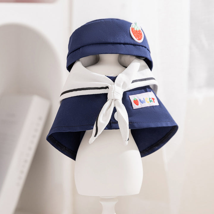 Summer cloak for dogs, navy style, lightweight