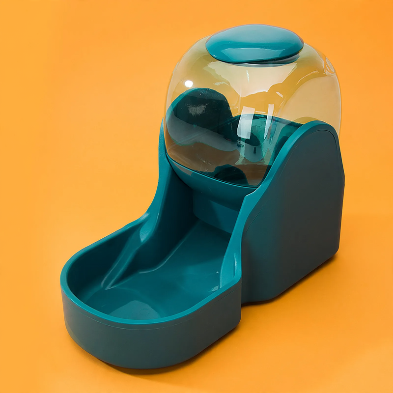 Plastic pet feeding set with water bowl and food bowl