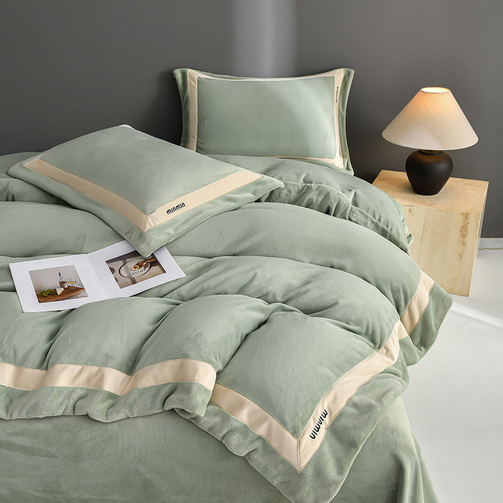 Milk fiber bedding set, 4-piece, extra warm