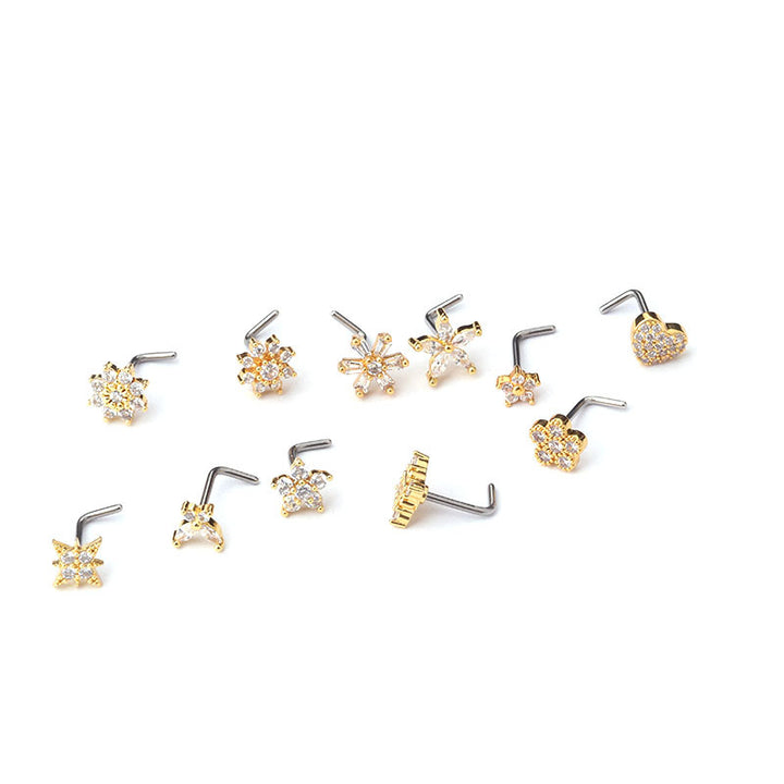 Titan-Piercing rod, flat base, internal thread