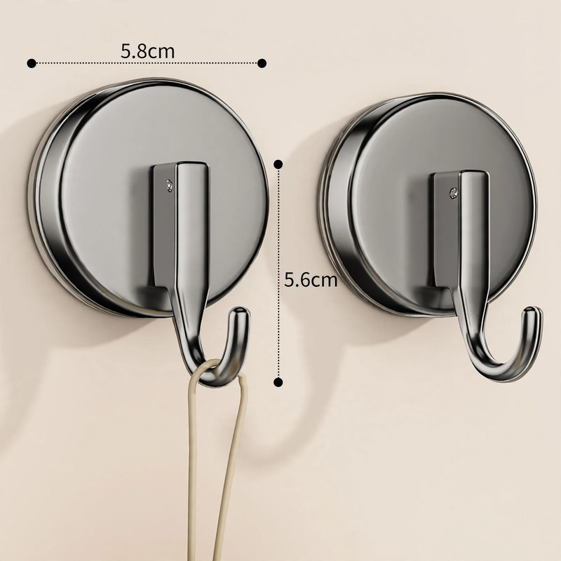 Suction cup hooks, set of 4, plastic