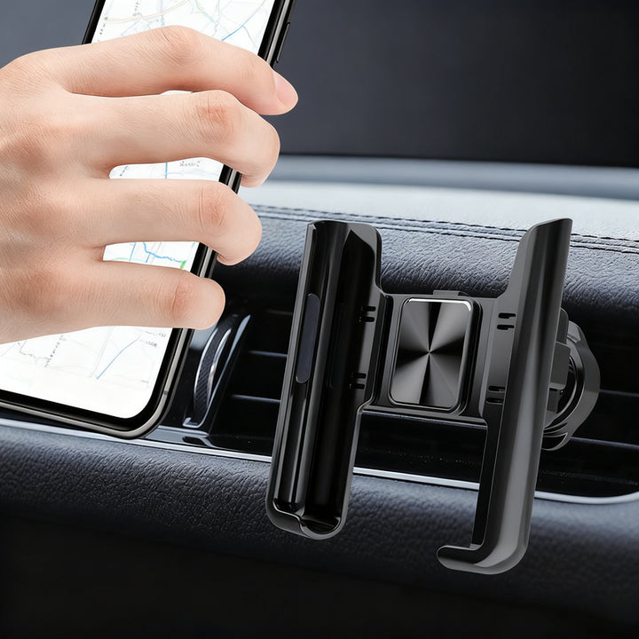 Car phone holder for the ventilation