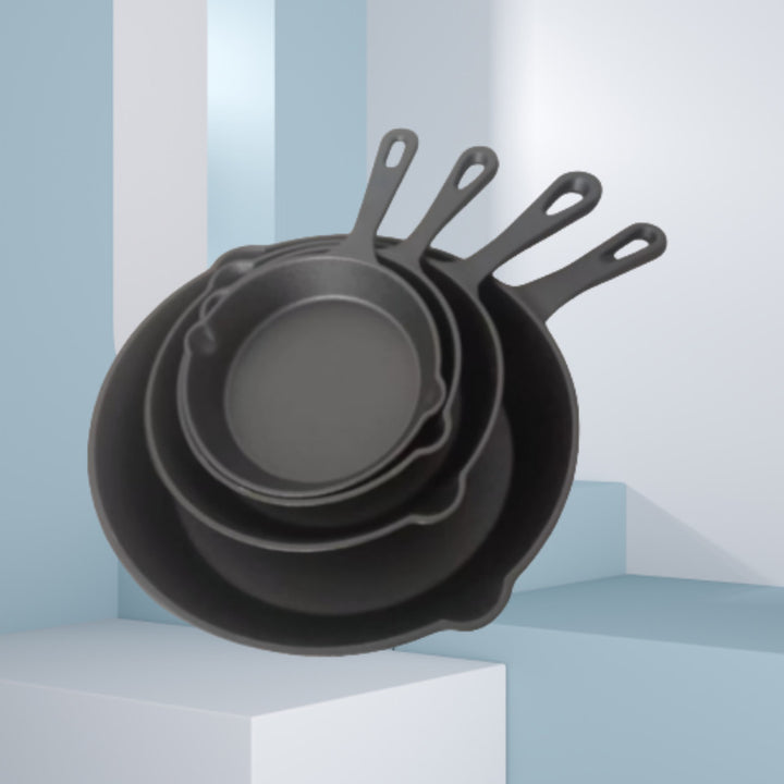 Cast Iron Pot Set, 3 or 4 pieces, 14–26 cm