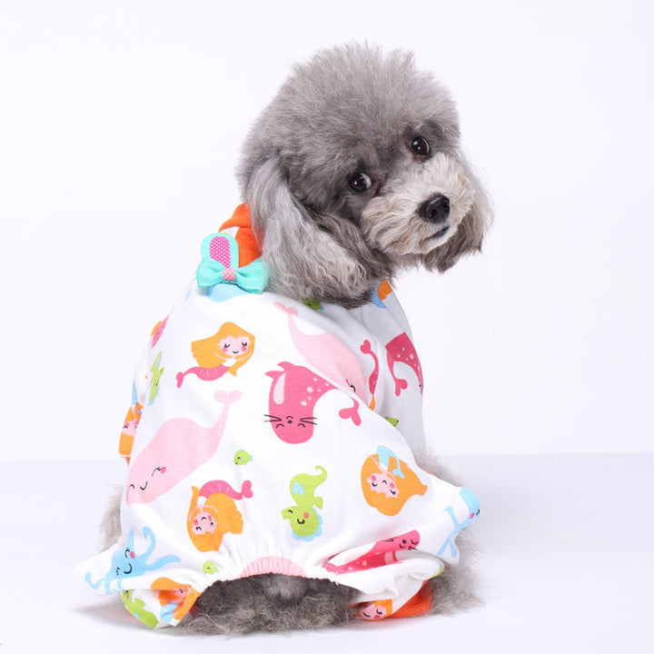 Dog overall made of cotton, autumn and winter