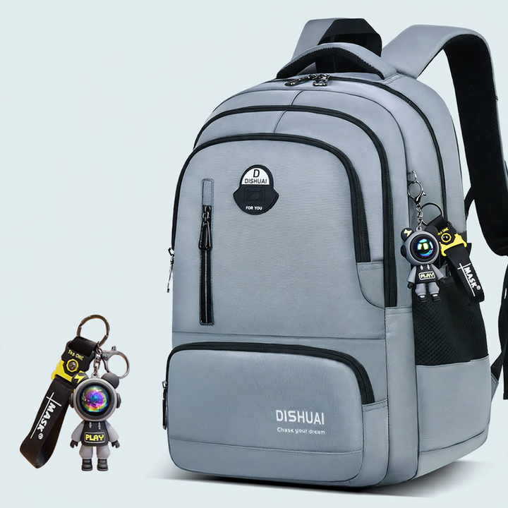 School backpack with roll-top closure, large