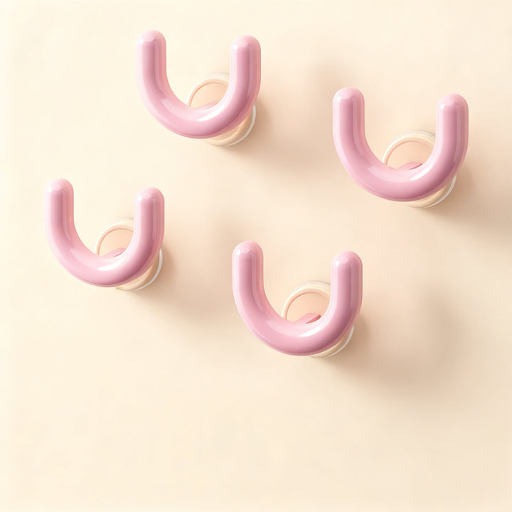 Suction cup slipper rack for bathroom