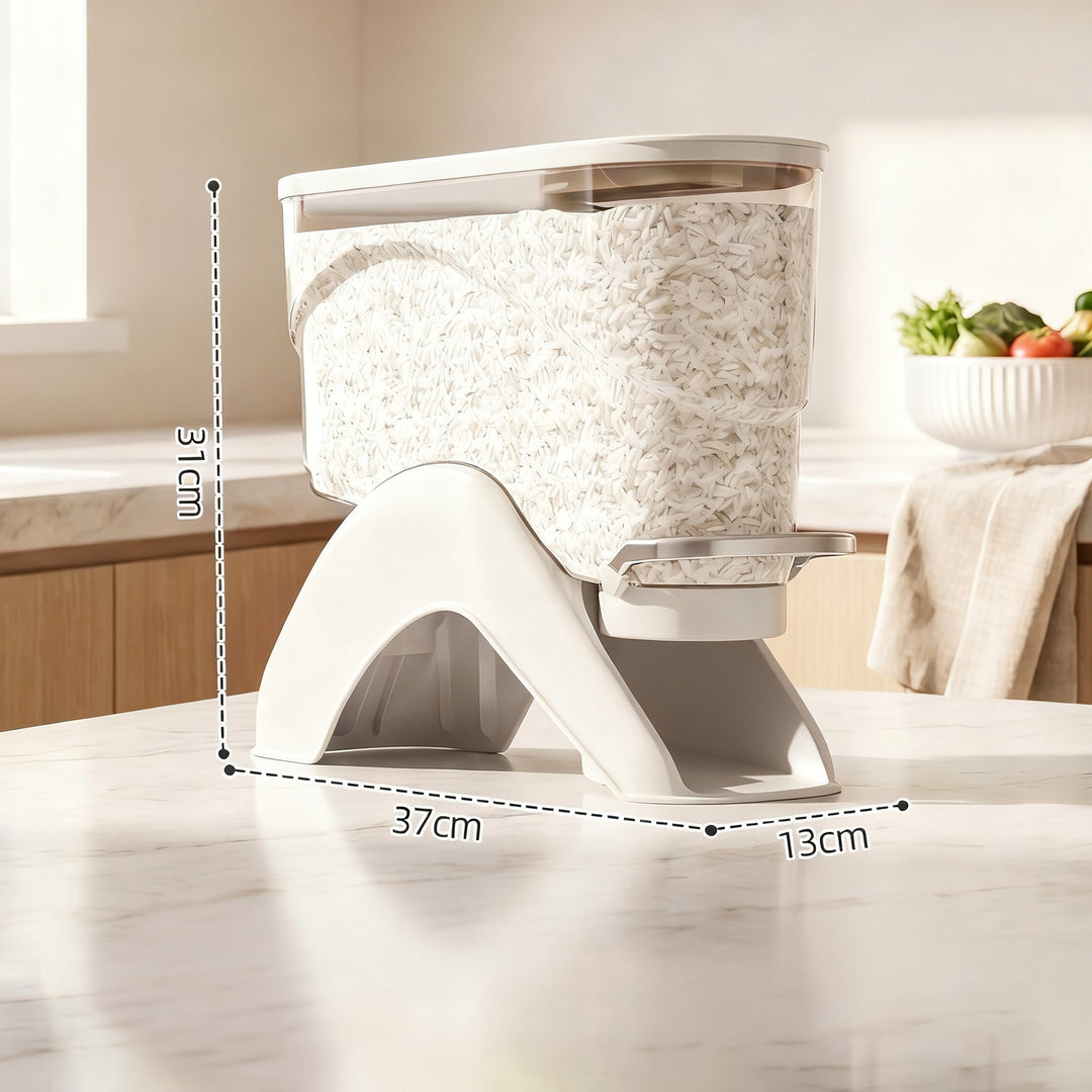 Airtight rice container with pressure valve