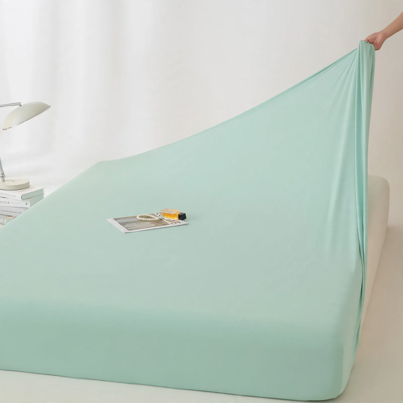 Summer fitted sheet with cooling effect, 0.9 m