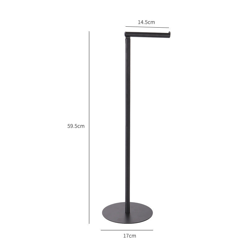 Standing paper roll holder made of stainless steel
